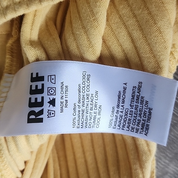 REEF Marshmallow Beachy Rib Pull On Short Small - Picture 7 of 9